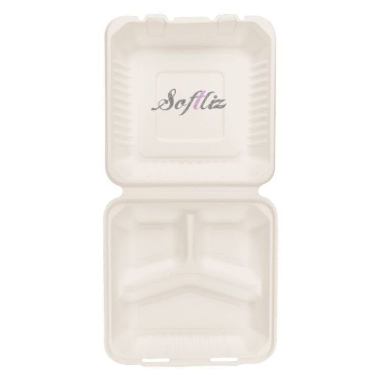 3 Compartment Clamshell Box